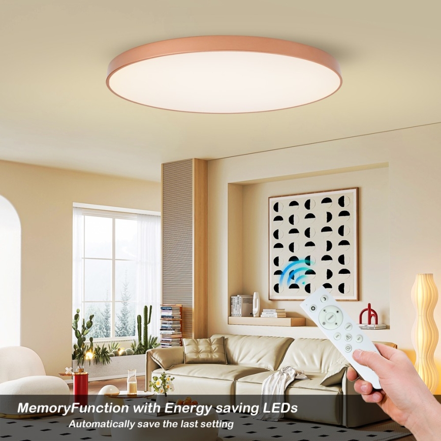 BRILAGI - plafonnier LED à intensité variable POOL SMART LED/180W/230V 3000-6000K 120 cm bronze Wi-Fi Tuya + télécommande