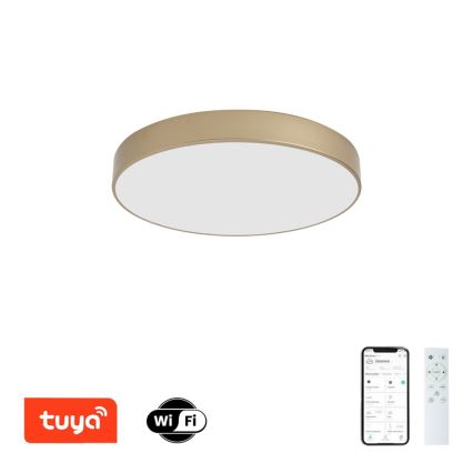Brilagi - Plafonnier LED dimmable POOL SMART LED/60W/230V 3000-6000K Ø 50 cm Wi-Fi Tuya doré + télécommande