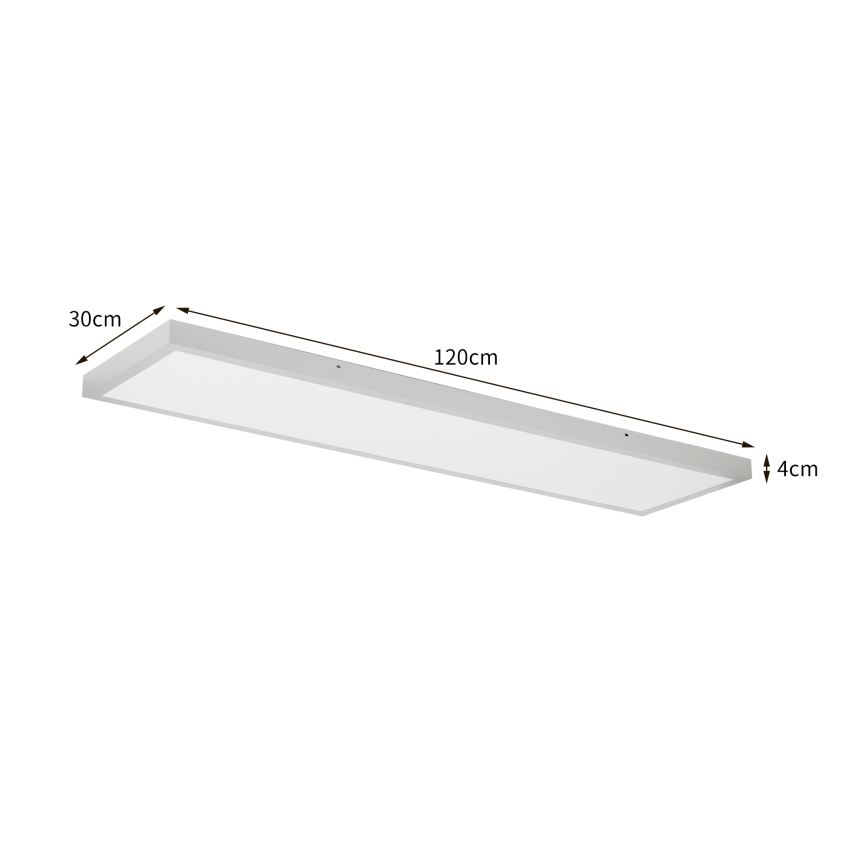 Brilagi - Plafonnier LED dimmable pour salle de bains FRAME SMART LED/50W/230V 120x30 cm 3000-6000K IP44 argenté + télécommande