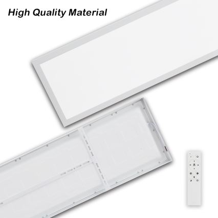 Brilagi - Plafonnier de salle de bains LED dimmable FRAME SMART LED/50W/230V 120x30 cm 3000-6000K IP44 blanc + télécommande