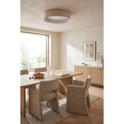 Brilagi - Plafonnier LED dimmable VELVET SMARTIX STARS LED/24W/230V 3000-6000K Ø 45 cm crème Wi-Fi Tuya Beacon + télécommande
