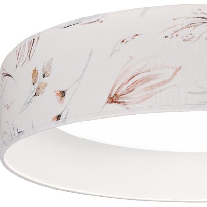 Brilagi - Plafonnier LED dimmable VELVET SMARTIX LED/24W/230V 3000-6000K Ø 45 cm blanc/fleurs Wi‑Fi Tuya Beacon + télécommande