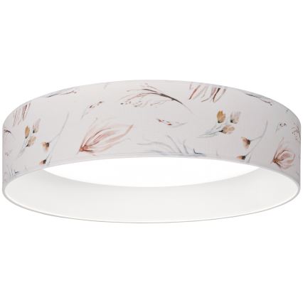 Brilagi - Plafonnier LED dimmable VELVET SMARTIX LED/24W/230V 3000-6000K Ø 45 cm blanc/fleurs Wi‑Fi Tuya Beacon + télécommande