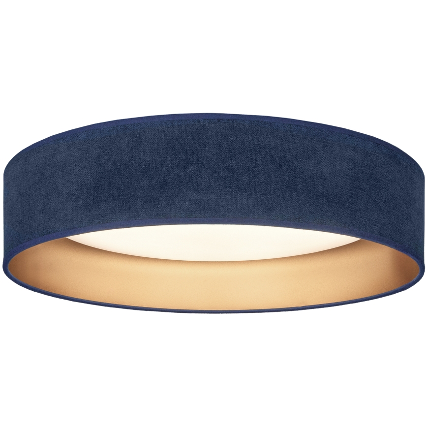 Brilagi - Plafonnier LED dimmable VELVET SMARTIX, 24 W, 230 V, 3000–6000 K, Ø 45 cm, bleu/doré, Wi-Fi Tuya Beacon + télécommande