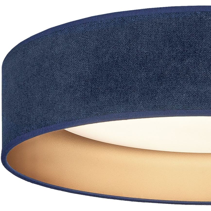 Brilagi - Plafonnier LED dimmable VELVET SMARTIX, 24 W, 230 V, 3000–6000 K, Ø 45 cm, bleu/doré, Wi-Fi Tuya Beacon + télécommande