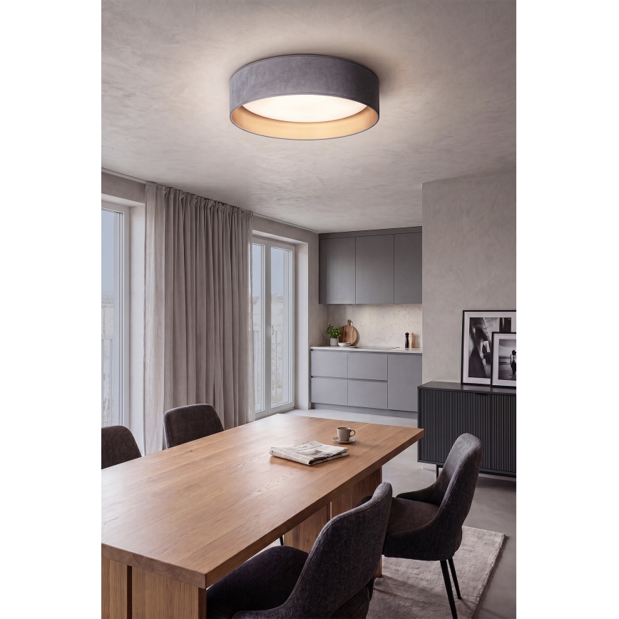 Brilagi - Plafonnier LED dimmable VELVET SMART VARI LED/24W/230V 3000-6500K Ø 45 cm gris/doré + télécommande