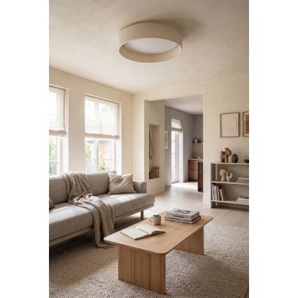 Brilagi - Plafonnier LED dimmable VELVET SMART VARI LED/36W/230V 3000-6500K Ø 55 cm crème + télécommande