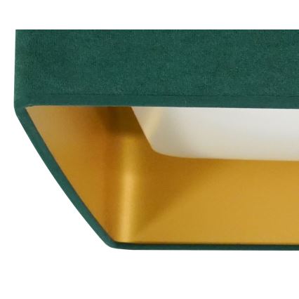 Brilagi - Plafonnier dimmable VELVET SQUARE SMART LED/36W/230V 60x60 cm 2700-6500K Wi-Fi Tuya + télécommande vert