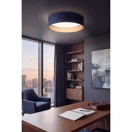 Brilagi - Plafonnier LED dimmable VELVET SMART VARI LED/24W/230V 3000–6500K Ø 45 cm bleu/doré + télécommande