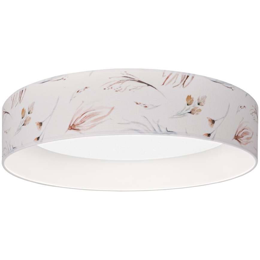 Brilagi - Plafonnier LED dimmable VELVET SMARTIX STARS LED/24W/230V 3000–6000 K Ø 45 cm blanc à motif floral Wi-Fi Tuya Beacon + télécommande