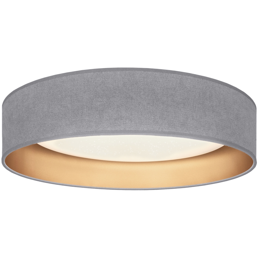 Brilagi - Plafonnier LED dimmable VELVET SMARTIX STARS LED/24W/230V 3000–6000K Ø45 cm gris/doré Wi-Fi Tuya Beacon + télécommande