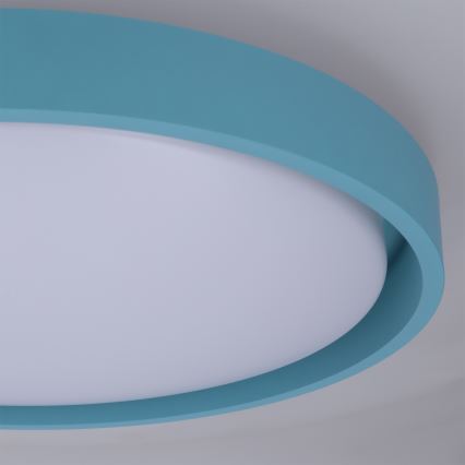 Brilagi - Plafonnier LED dimmable MATTEO LED/48W/230V 3000-6500K Ø 41 cm turquoise + télécommande