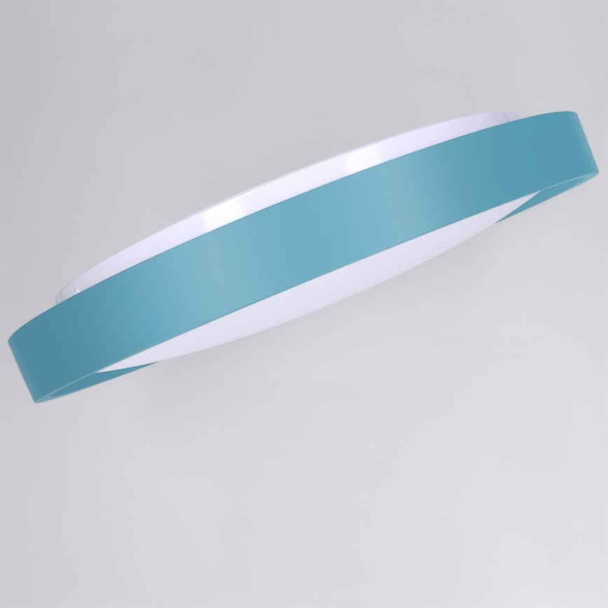 Brilagi - Plafonnier LED dimmable MATTEO LED/48W/230V 3000-6500K Ø 41 cm turquoise + télécommande