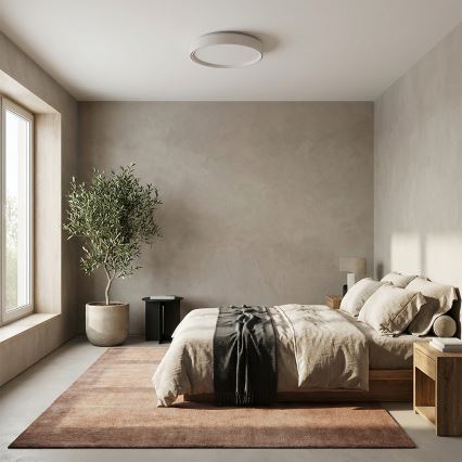 Brilagi - Plafonnier LED dimmable NANCI 60W/230V 3000–6500K Ø 49 cm blanc + télécommande