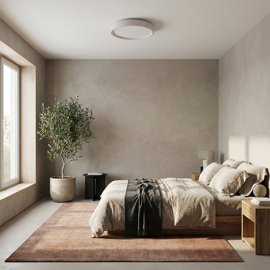 Brilagi - Plafonnier LED dimmable NANCI 60W/230V 3000–6500K Ø 49 cm blanc + télécommande