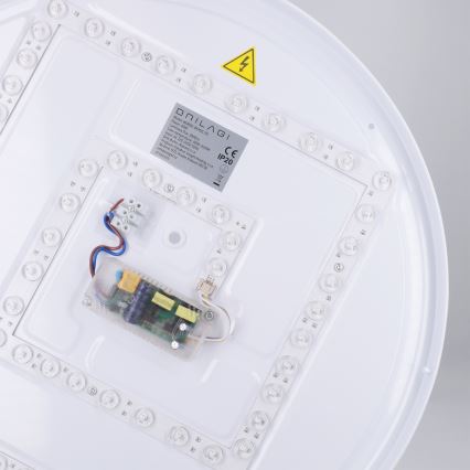 Brilagi - Plafonnier LED dimmable NANCI 60W/230V 3000–6500K Ø 49 cm blanc + télécommande