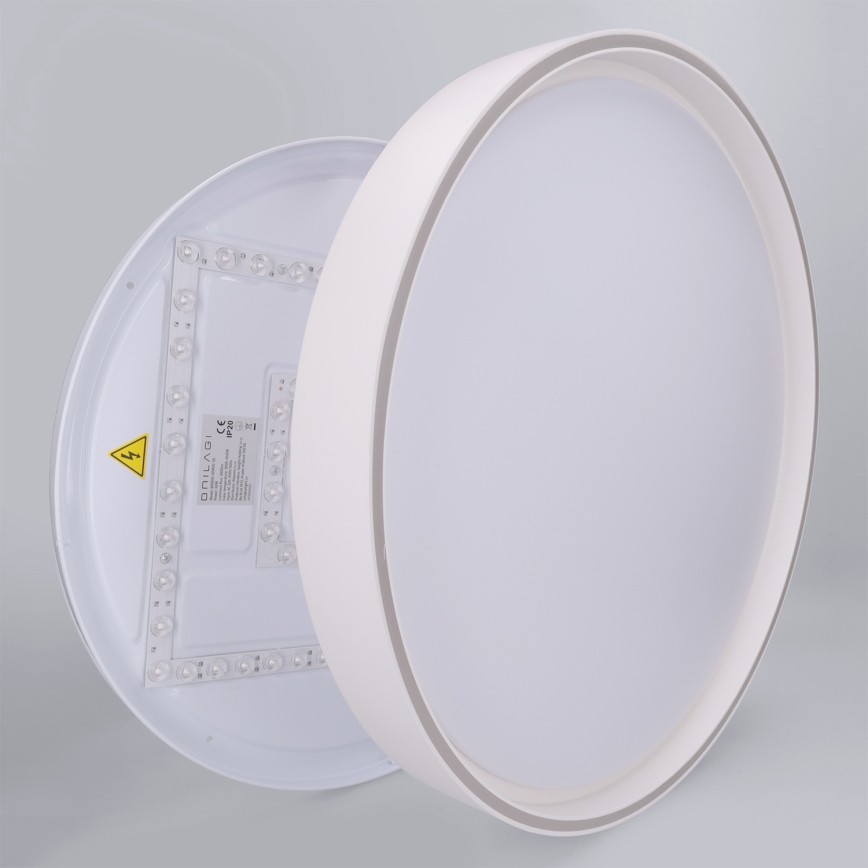 Brilagi - Plafonnier LED dimmable NANCI 60W/230V 3000–6500K Ø 49 cm blanc + télécommande