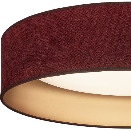 Brilagi - Plafonnier LED dimmable VELVET SMART VARI LED/24W/230V 3000-6500K Ø 45 cm bordeaux/doré + télécommande