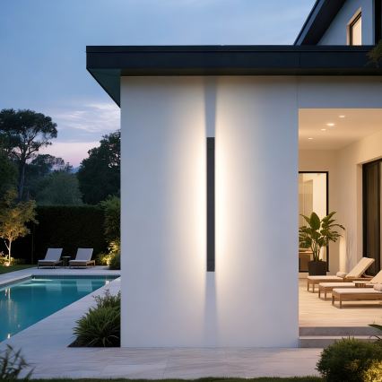 Brilagi - Applique murale d'extérieur LED AQUA LINE LED/36W/230V 120 cm IP44 anthracite IRC 90