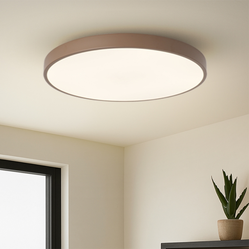 Brilagi - Luminaire LED dimmable POOL SMART LED/100W/230V Ø 80 cm 3000-6000K Wi-Fi Tuya + télécommande marron