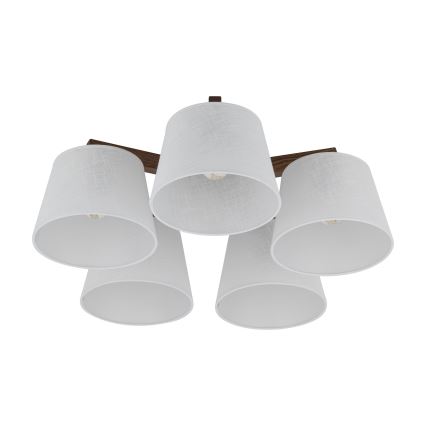 BRILAGI - LED Lustre monté en surface LATTE 5xE27/15W/230V pin/blanc
