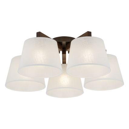 BRILAGI - LED Lustre monté en surface LATTE 5xE27/15W/230V pin/blanc