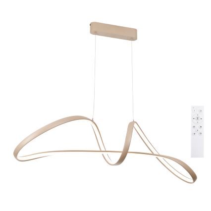 Brilagi - Suspension LED dimmable sur câble TWISTER LED/60W/230V 3000-6000K beige + télécommande