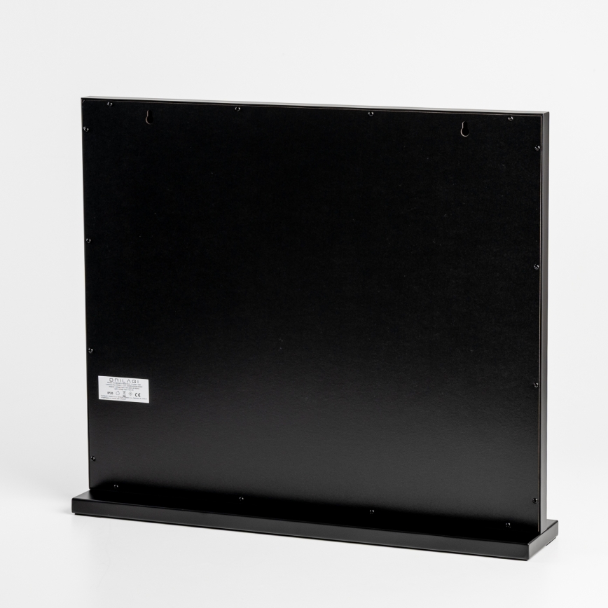 BRILAGI - Miroir de maquillage LED dimmable HOLLYWOOD LED/15W/230V CCT + 2x USB 60x50 cm noir