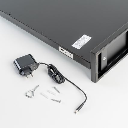 BRILAGI - Miroir de maquillage LED à intensité variable HOLLYWOOD LED/15W/230V CCT + 2x USB 55x77 cm noir
