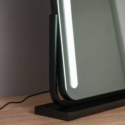 BRILAGI - Miroir de maquillage LED à intensité variable CALIFORNIA LED/22W/230V 3000/4000/6500K 58x43 cm noir