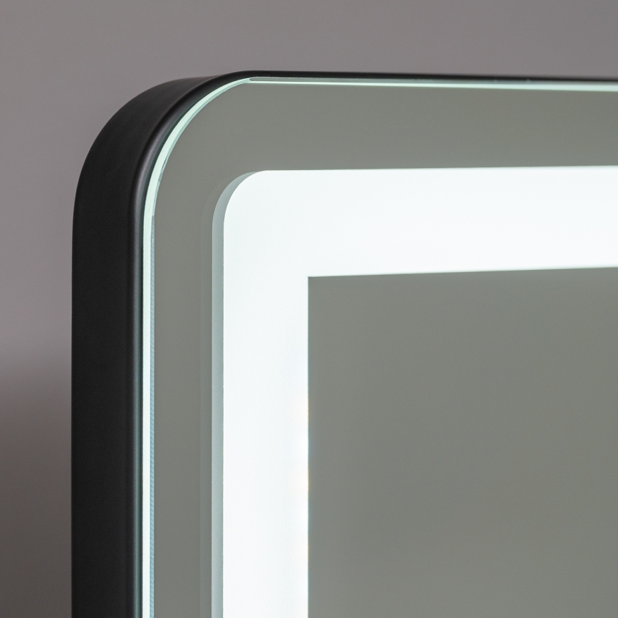 BRILAGI - Miroir de maquillage LED à intensité variable CALIFORNIA LED/22W/230V 3000/4000/6500K 58x43 cm noir