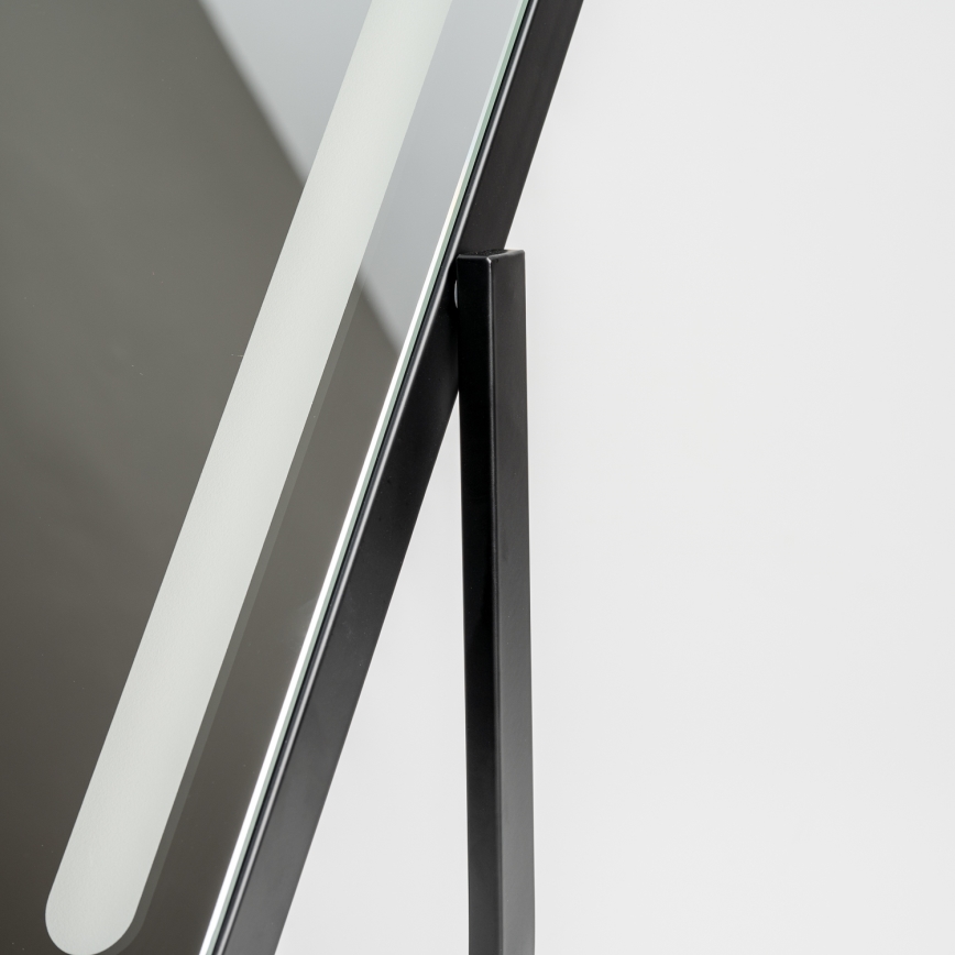 BRILAGI - Miroir de maquillage LED à intensité variable CALIFORNIA LED/22W/230V 3000/4000/6500K 58x43 cm noir