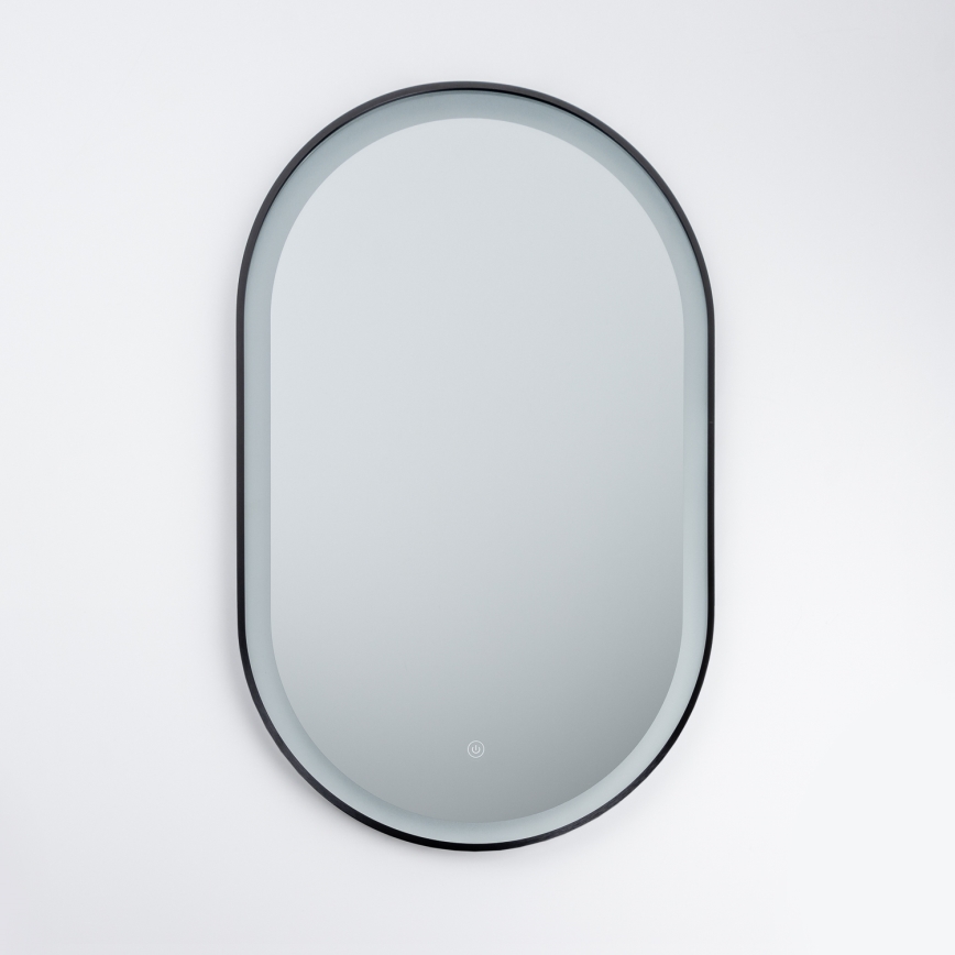 Brilagi - Miroir LED pour salle de bains CANZO LED/25W/230V 50x80 cm noir IP44 IRC 90 dimmable + CCT
