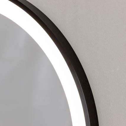 Brilagi - Miroir LED pour salle de bains CANZO LED/25W/230V 50x80 cm noir IP44 IRC 90 dimmable + CCT
