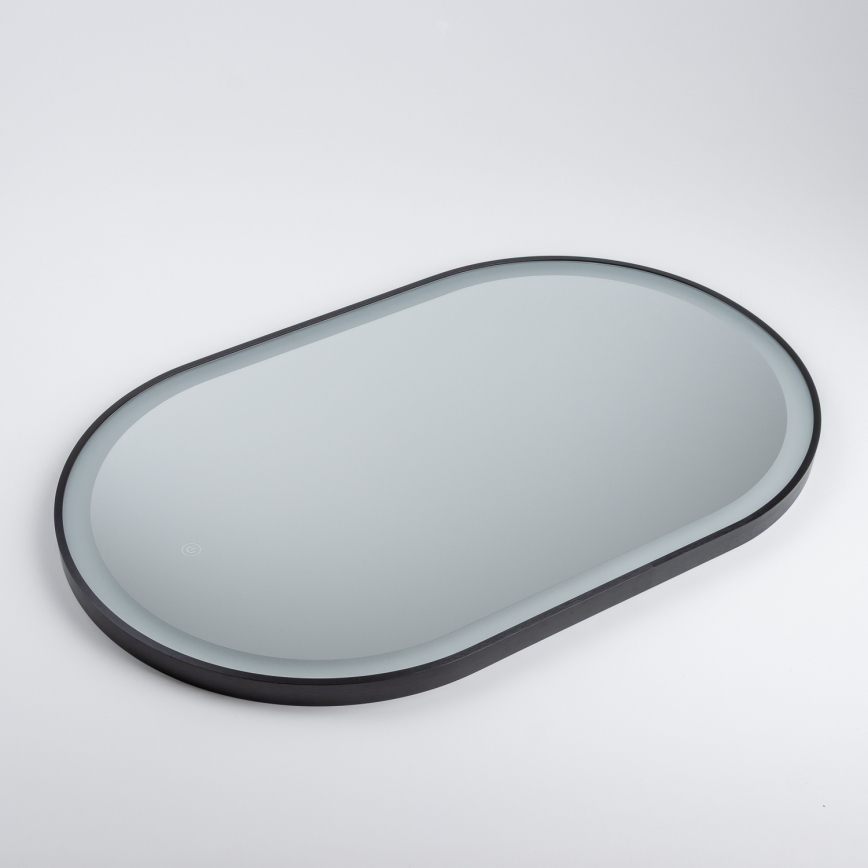 Brilagi - Miroir LED pour salle de bains CANZO LED/25W/230V 50x80 cm noir IP44 IRC 90 dimmable + CCT