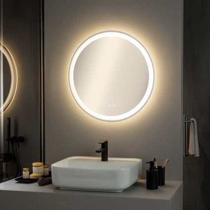 Brilagi - Miroir chauffant LED pour salle de bains AVA ECO LED/11,5W/230V Ø 60 cm IP44 CRI 90 dimmable + CCT