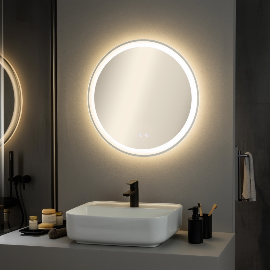 Brilagi - Miroir chauffant LED pour salle de bains AVA ECO LED/11,5W/230V Ø 60 cm IP44 CRI 90 dimmable + CCT