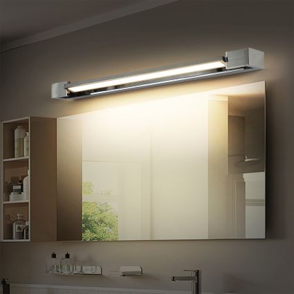 Brilagi - Éclairage LED pour miroir de salle de bains AQUA LINE LED/18W/230V 60 cm IP44 chrome brillant IRC 90