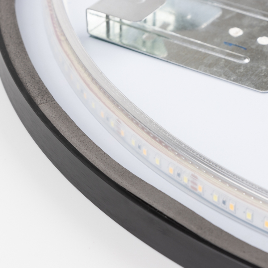 Brilagi - Miroir de salle de bains LED NOVARA LED/19W/230V Ø 60 cm noir IP44 CRI 90 dimmable + CCT