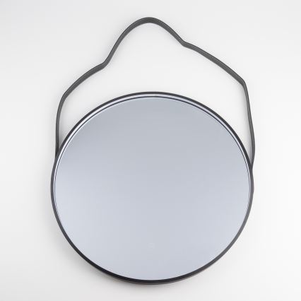 Brilagi - Miroir de salle de bains LED PALANZO LED/19W/230V Ø 60 cm noir IP44 IRC 90 dimmable + CCT (température de couleur réglable)