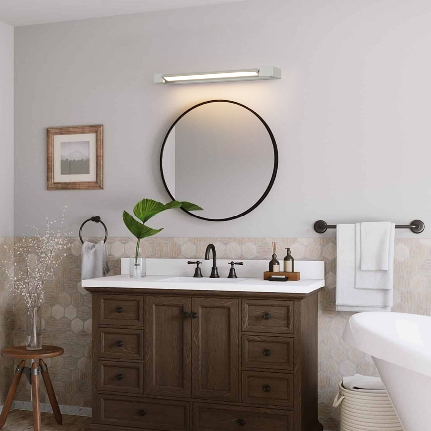 Brilagi - Éclairage LED pour miroir de salle de bains AQUA LINE LED/18W/230V 60 cm IP44 chrome mat IRC 90