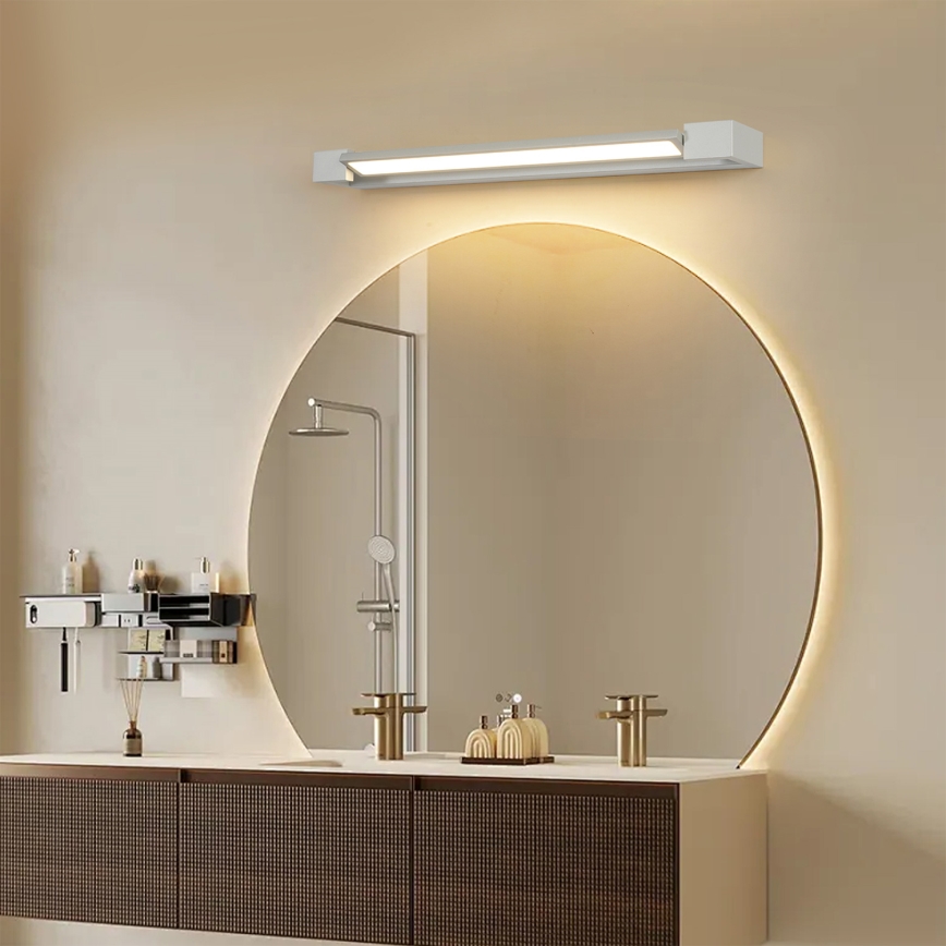 Brilagi - Éclairage LED pour miroir de salle de bains AQUA LINE LED/18W/230V 60 cm IP44 chrome mat IRC 90