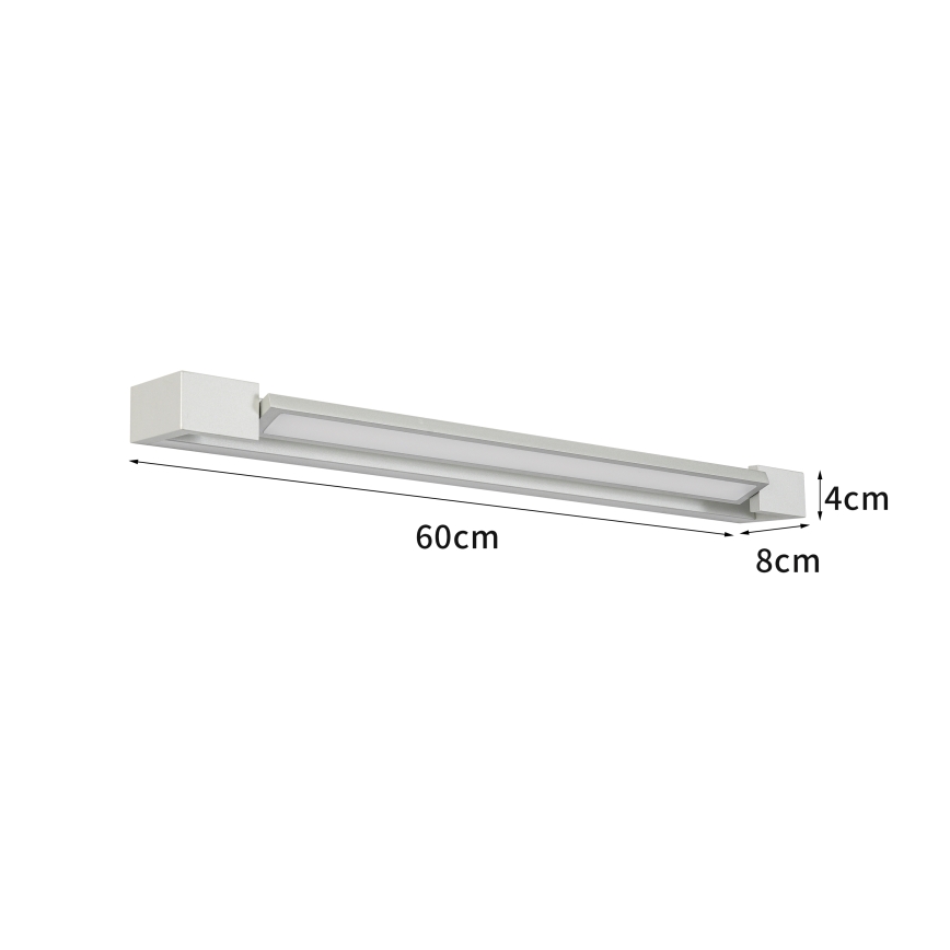 Brilagi - Éclairage LED pour miroir de salle de bains AQUA LINE LED/18W/230V 60 cm IP44 chrome mat IRC 90