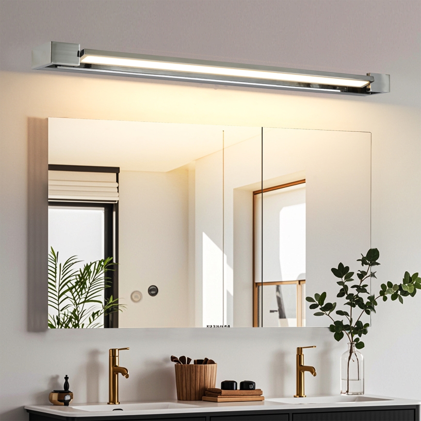 Brilagi - Éclairage LED pour miroir de salle de bains AQUA LINE LED/24W/230V 90 cm IP44 finition chromée brillante IRC 90
