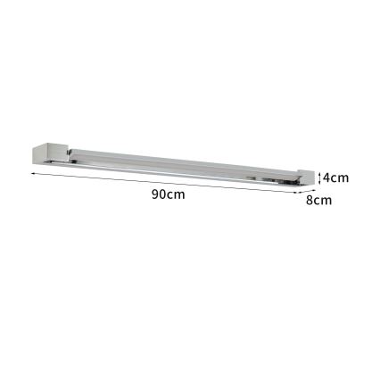 Brilagi - Éclairage LED pour miroir de salle de bains AQUA LINE LED/24W/230V 90 cm IP44 finition chromée brillante IRC 90