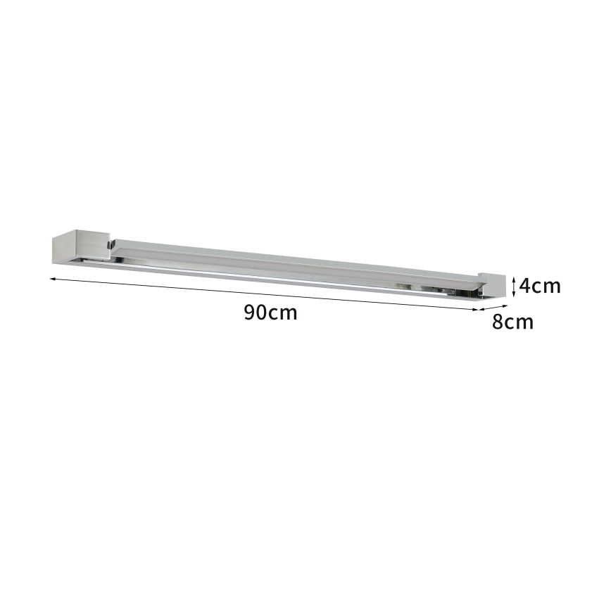 Brilagi - Éclairage LED pour miroir de salle de bains AQUA LINE LED/24W/230V 90 cm IP44 finition chromée brillante IRC 90