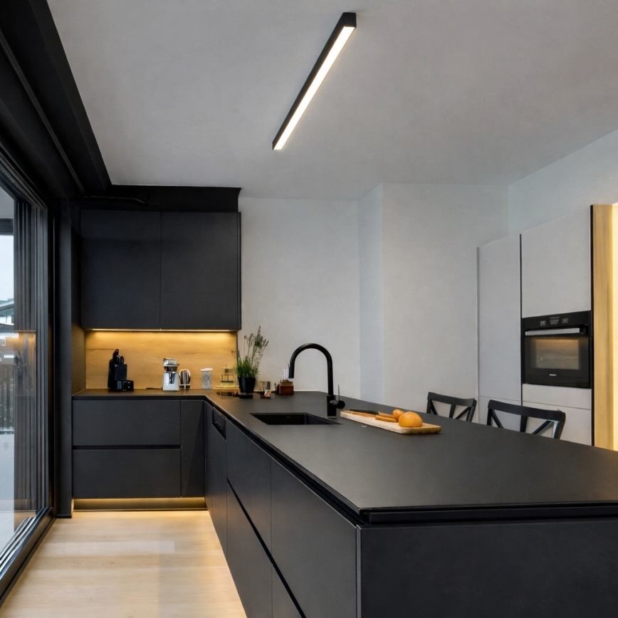 Brilagi - Luminaire LED de plafond (montage en surface ou suspendu) SYNODICO LED/30W/230V 4000K noir