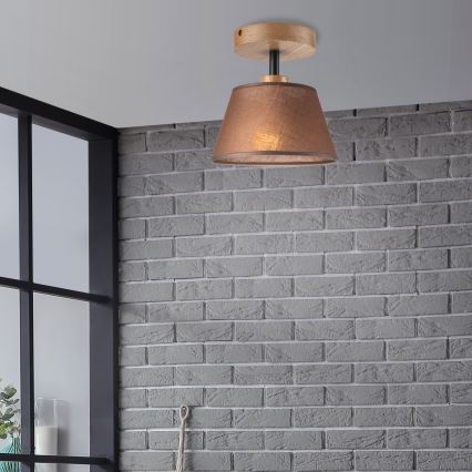 Brilagi - LED  Plafonnier ANTHONY 1xE14/60W/230V chêne/marron