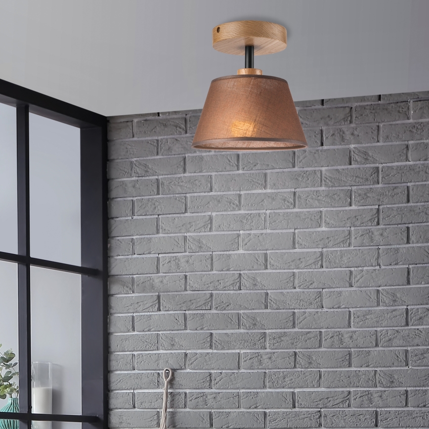 Brilagi - LED  Plafonnier ANTHONY 1xE14/60W/230V chêne/marron