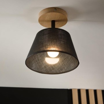 Brilagi - LED  Plafonnier ANTHONY 1xE14/60W/230V chêne/noir